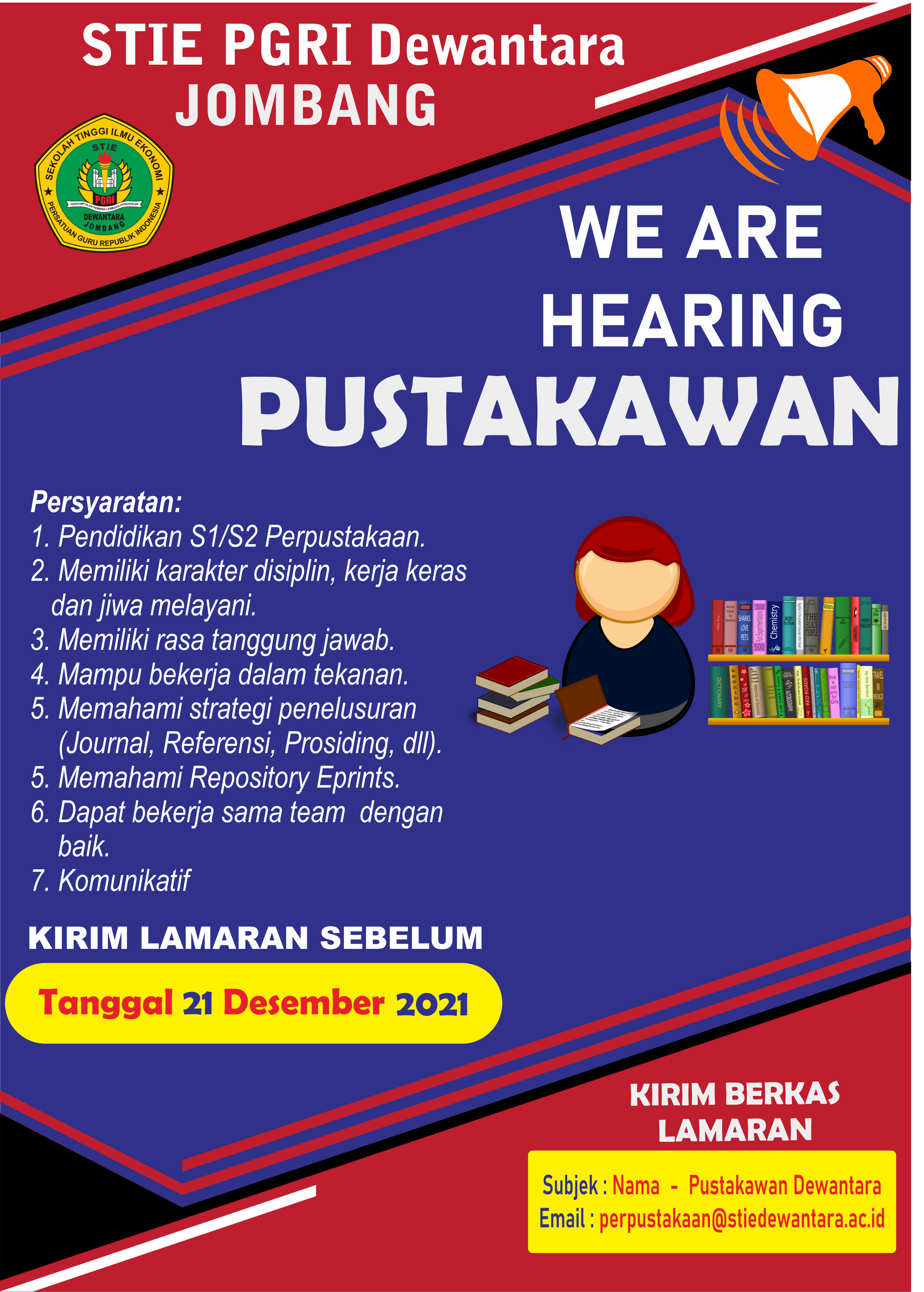 lowongan pustakawan