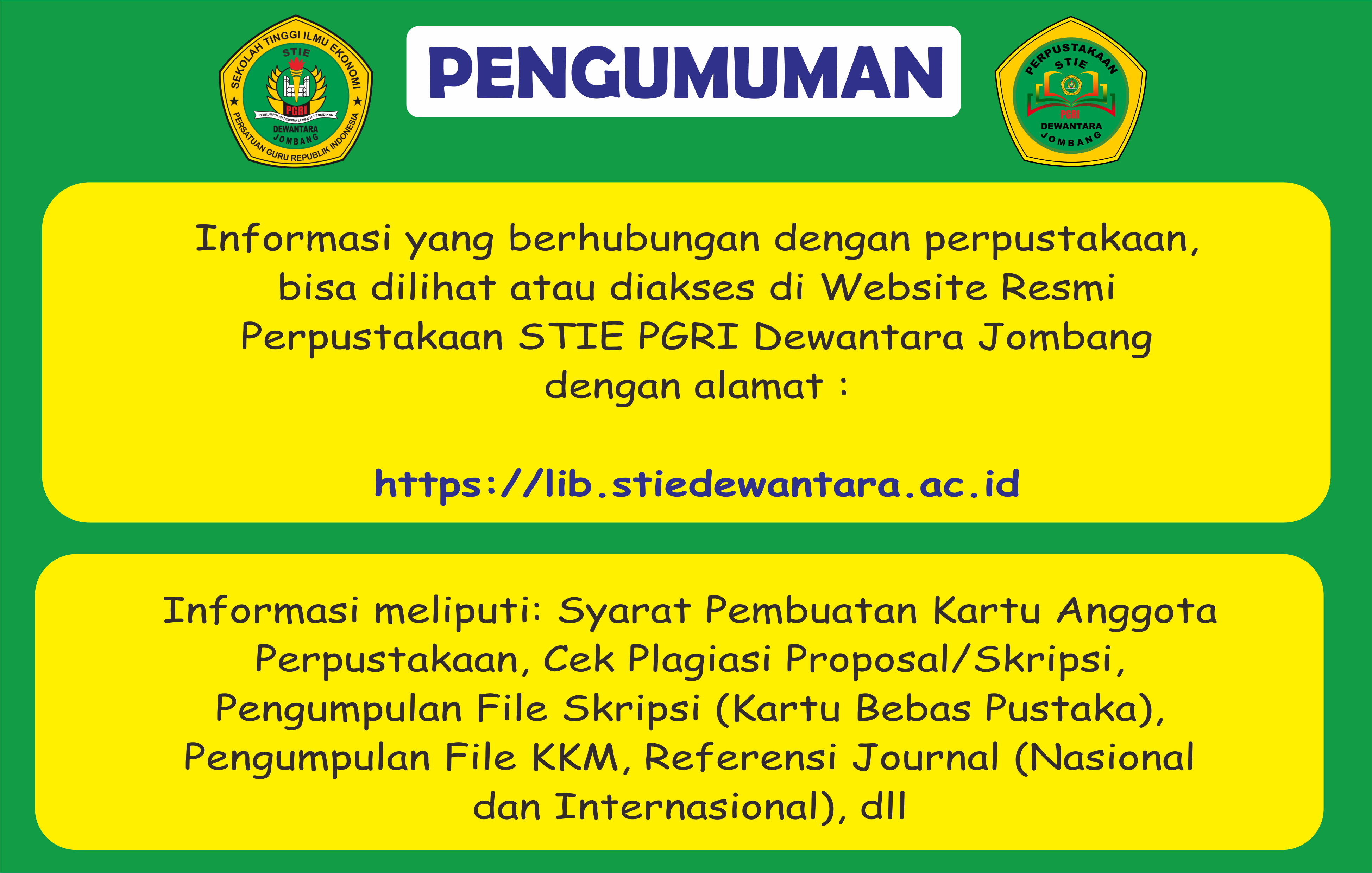 pengumuman website