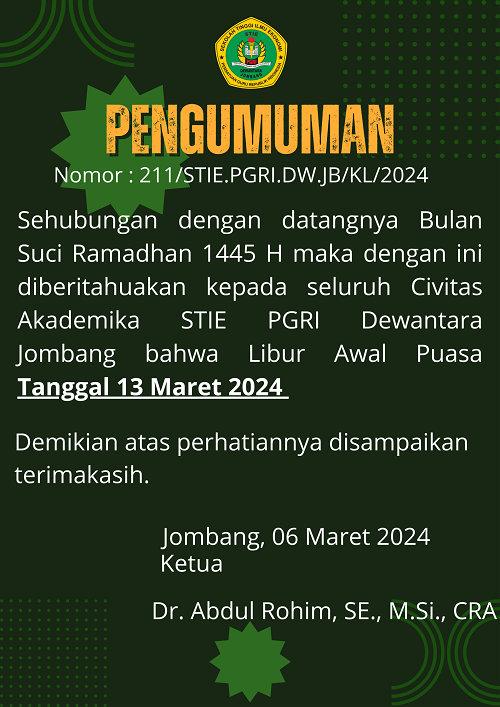 pengumuman libur puasa