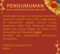 Pengumuman Libur Cuti Bersama Imlek 2025