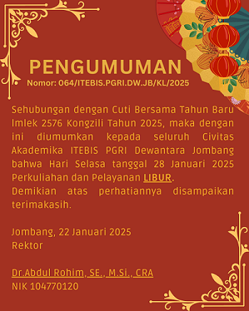Pengumuman Libur Cuti Bersama Imlek 2025